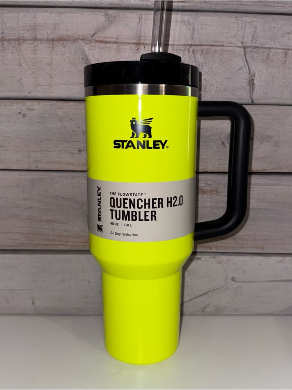 Stanley 40oz Quencher Tumbler - NEON YELLOW - New with Tags!